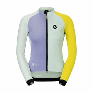 SCOTT Cyklistická větruodolná bunda - RC PRO WARM GTX WS-REMIX W - zelená/žlutá/modrá S obraz