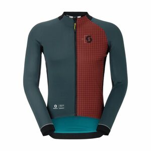 SCOTT Cyklistická větruodolná bunda - RC PRO WARM GTX WS-REMIX - zelená/červená 2XL obraz