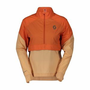 SCOTT Cyklistická větruodolná bunda - ENDURANCE ANORAK WB W - oranžová/béžová L obraz