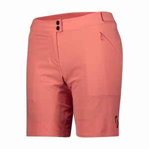 SCOTT Cyklistické kalhoty krátké bez laclu - ENDURANCE LS/FIT W/PAD W - červená XL obraz