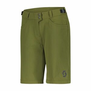 SCOTT Cyklistické kalhoty krátké bez laclu - TRAIL FLOW W/PAD W - zelená XS obraz