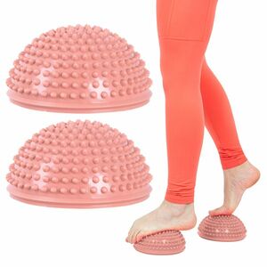 Balanční a masážní podložka na chodidla inSPORTline Uossia mocha mousse obraz