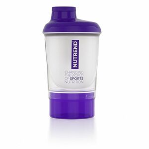 Shaker Nutrend se zásobníkem 300 ml fialová obraz