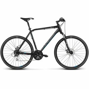 Pánské crossové kolo Kross Evado 4.0 TK 28" - model 2023 M (19") černá/modrá obraz
