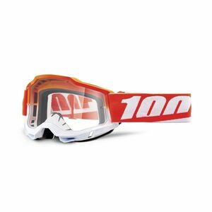 Motokrosové brýle 100% Accuri 2 Matigofun oranžová, čiré plexi obraz