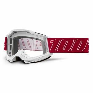 Motokrosové brýle 100% Accuri 2 Redline červená, čiré plexi obraz