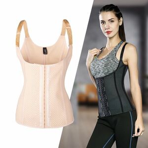 Fitness korzet s ramínky inSPORTline Corsup béžová L obraz