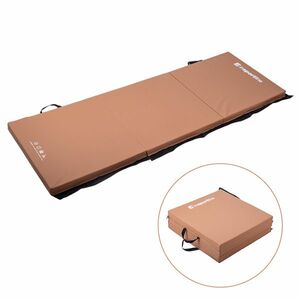 Skládací gymnastická žíněnka inSPORTline Trifold 180x60x5 cm hnědá obraz