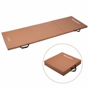 Skládací gymnastická žíněnka inSPORTline Trifold 180x60x3 cm hnědá obraz