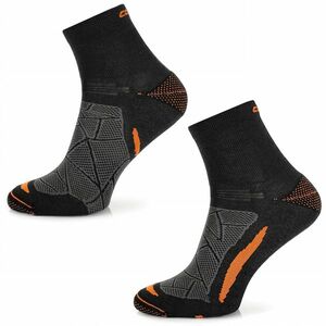 Trekingové Merino ponožky Comodo TREUL02 Black Orange 39-42 obraz