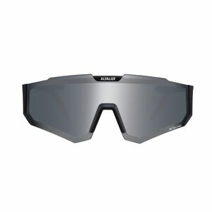 Juniorské sluneční brýle Altalist Kizuna JR černo-oranžová se stříbrnými skly obraz