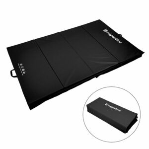 Skládací gymnastická žíněnka inSPORTline Kvadfold 200x120x5 cm černá obraz