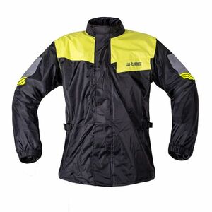 Moto pláštěnka W-TEC Igava - 2.jakost černá-fluo zelená 6XL obraz