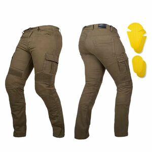 Moto jeansy W-TEC Wallbridge Olive olivově zelená 44/32 obraz