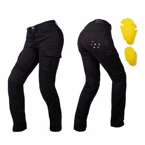 Dámské moto jeansy W-TEC Komehana černá 36/34 obraz