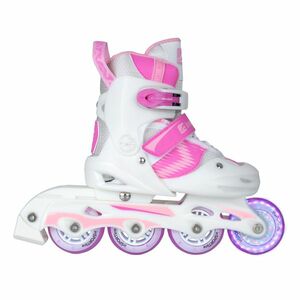 Dětské kolečkové brusle inSPORTline Caneto s předními LED kolečky S (31-34) obraz