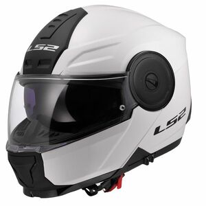Výklopná moto přilba LS2 FF902 Scope II Solid Gloss White 3XL (65-66) obraz