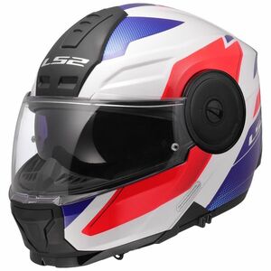 Výklopná moto přilba LS2 FF902 Scope II Duria White Blue Red 3XL (65-66) obraz