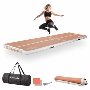 Airtrack inSPORTline Airstunt 400x100x10 cm mocha mousse obraz