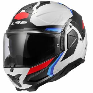 Překlopná přilba LS2 FF910 Advant II Triple White Blue Red P/J 3XL (65-66) obraz