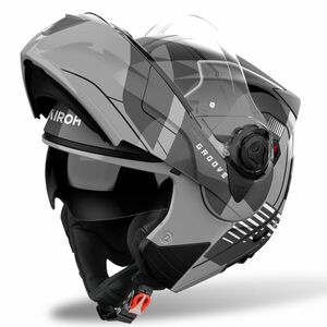 Výklopná přilba AIROH SPECKTRE Groove P/J šedá lesklá XXL (61) obraz