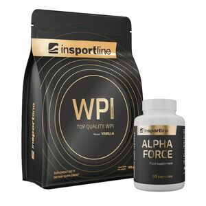 SADA: Protein inSPORTline WPI 700g + Stimulant inSPORTline AlphaForce, 90 kapslí vanilka obraz
