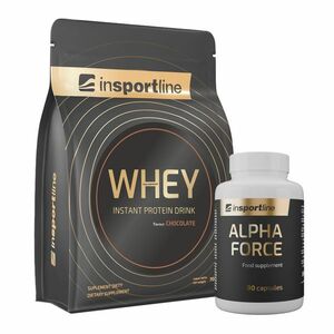 SADA: Protein inSPORTline WHEY 700g + Stimulant inSPORTline AlphaForce, 90 kapslí čokoláda obraz