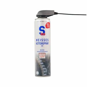 Mazivo na řetězy S100 White Chain Spray 2.0 400 ml s aplikátorem obraz