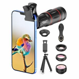 Sada Apexel 6v1 - teleobjektivy 18x se stativem a Bluetooth spouští obraz