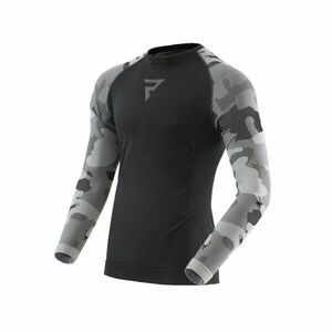 Moto thermo triko Rebelhorn Freeze II Jersey černá-kamufláž XL obraz