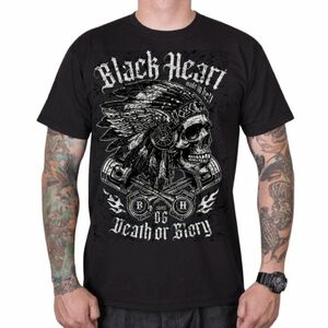 Triko BLACK HEART Huron černá 4XL obraz