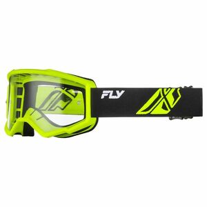 Dětské motokrosové brýle Fly Racing Focus Youth černá/hi-vis, čiré plexi obraz