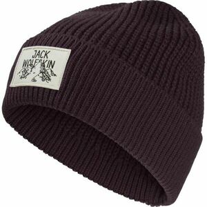 Jack Wolfskin BADGE BEANIE Zimní čepice, vínová, velikost obraz