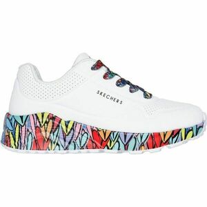 Skechers UNO LITE Dětská vycházková obuv, bílá, velikost obraz