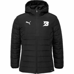 Puma TEAMADDITIONS HOODED PADDED JACKET - BK PARDUBICE Pánská bunda, černá, velikost obraz