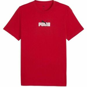 Puma GRAPHIC WORDING TEE Pánské triko, červená, velikost obraz