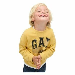 GAP V-FRCH OVERSIZED LOGO CREW Dětská mikina, žlutá, velikost 4Y obraz