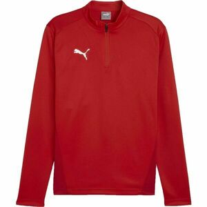 Puma TEAMGOAL TRAINING 1/4 ZIP TOP Pánské triko, červená, velikost obraz