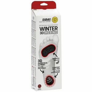 Sidas WINTER 3D MERINO Zimní vložky do bot, černá, velikost obraz