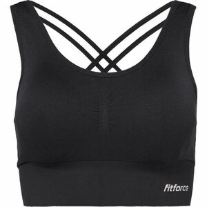 Fitforce YANKA Dámská bezešvá podprsenka, černá, velikost obraz