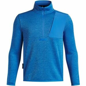 Under Armour DRIVE HYBRID STORM SWEATER Chlapecká mikina, modrá, velikost M obraz