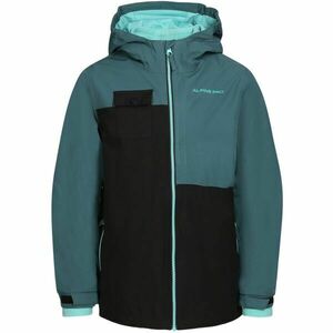 ALPINE PRO PLEGA Dětská zimní bunda, tmavě zelená, velikost 128-134 obraz