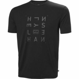 Helly Hansen SKOG GRAPHIC Pánské triko, černá, velikost obraz
