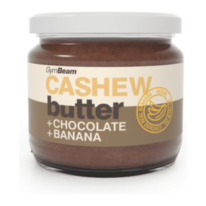 GymBeam KEŠU MÁSLO ČOKOLÁDA + BANÁN - 340 G Ořechové máslo, , velikost obraz