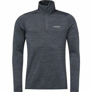 Klimatex ISAMU Pánská mikina s krátkým zipem, černá, velikost obraz