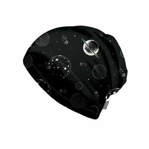 UNUO BASIC Dětská fleecová čepice, černá, velikost obraz