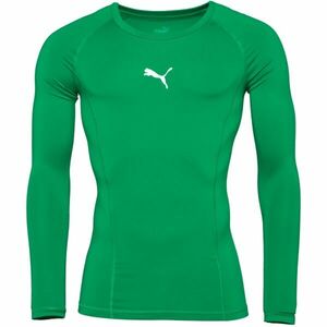 Puma LIGA BASELAYER LONG SLEEVE TEE Pánské funkční triko, zelená, velikost XXL obraz