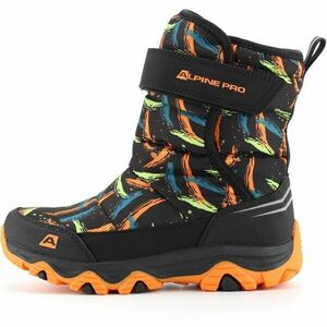 ALPINE PRO BENICO Dětská zimní obuv, černá, velikost obraz