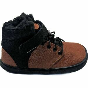 PEGRES BF 40 0.1 Dětská zimní barefoot obuv, hnědá, velikost obraz