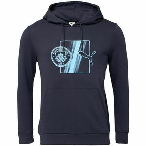 Puma MANCHESTER CITY FC FTBLCULTURE HOODIE Pánská mikina, tmavě modrá, velikost obraz